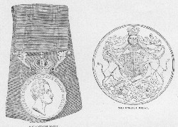 Swedish Medal. right; English, left